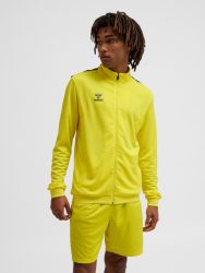 Hummel Authentic poly cipzáras sárga unisex szabadidő felső