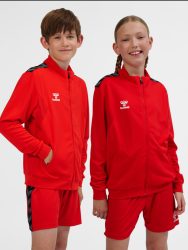 Hummel Authentic cipzáras piros gyerek szabadidő felső