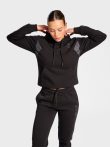 Hummel Active pamut kapucnis fekete női pulóver