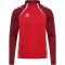 Hummel Lead 2.0 1/4 cipzáros piros férfi pulóver