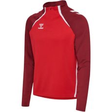 Hummel Lead 2.0 1/4 cipzáros piros férfi pulóver