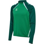 Hummel Lead 2.0 1/4 cipzáros zöld férfi pulóver