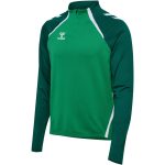 Hummel Lead 2.0 1/4 cipzáros zöld férfi pulóver