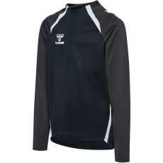 Hummel Lead 2.0 1/4 cipzáros fekete gyerek pulóver