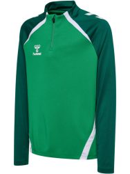 Hummel Lead 2.0 1/4 cipzáros zöld gyerek pulóver