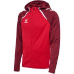  Hummel Lead 2.0 kapucnis piros férfi cipzáras felső