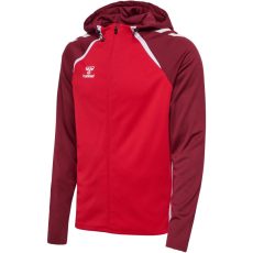  Hummel Lead 2.0 kapucnis piros férfi cipzáras felső