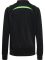 Hummel Lead 2.0 cipzáros fekete/zöld gyerek tréning felső