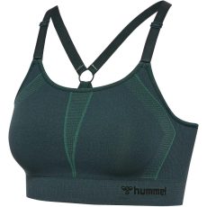 Hummel MT Power varratnélküli sötétzöld női sportmelltartó