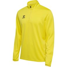 Hummel Essential félcipzáras sárga unisex pulóver