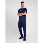 Hummel Essential fekete unisex galléros póló