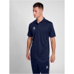  Hummel Essential sötétkék unisex galléros póló