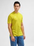 Hummel Go 2.0 pamut sárga unisex galléros póló