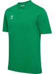Hummel Go 2.0 pamut zöld férfi galléros póló