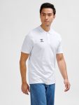 Hummel Go 2.0 pamut fehér unisex galléros póló