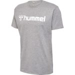 Hummel Go 2.0 Logo pamut szürke férfi póló