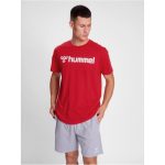  Hummel Go 2.0 Logo pamut piros férfi póló