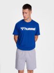 Hummel Go 2.0 Logo pamut kék férfi póló