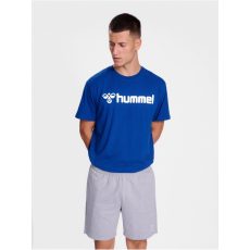 Hummel Go 2.0 Logo pamut kék férfi póló
