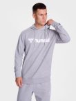 Hummel Go 2.0 Logo pamut kapucnis szürke unisex pulóver