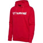 Hummel Go 2.0 Logo pamut kapucnis piros unisex pulóver
