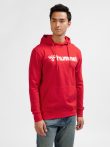 Hummel Go 2.0 Logo pamut kapucnis piros unisex pulóver