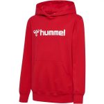 Hummel Go 2.0 Logo pamut kapucnis piros gyerek pulóver