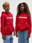 Hummel Go 2.0 Logo pamut kapucnis piros gyerek pulóver