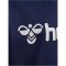 Hummel Go 2.0 Logo pamut kapucnis sötétkék gyerek pulóver