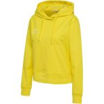 Hummel Go 2.0 pamut kapucnis sárga női pulóver