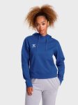 Hummel Go 2.0 pamut kapucnis kék női pulóver