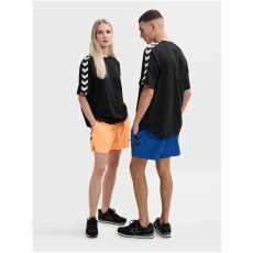 Hummel Archive pamut laza fekete/fehér unisex póló