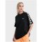 Hummel Archive pamut laza fekete/fehér unisex póló