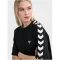 Hummel Archive pamut laza fekete/fehér unisex póló