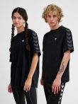 Hummel Archive pamut laza fekete unisex póló