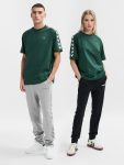 Hummel Archive pamut laza zöld unisex póló