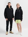  Hummel Loose bee pamut kapucnis fekete unisex pulóver