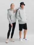  Hummel Loose bee pamut kapucnis szürke unisex pulóver