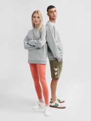 Hummel Loose bee szürke unisex pulóver