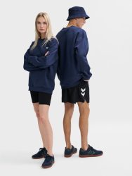 Hummel Loose bee sötétkék unisex pulóver