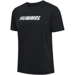 Hummel Elemental Logo pamut fekete unisex póló