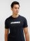 Hummel Elemental Logo pamut fekete unisex póló