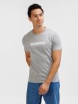 Hummel Elemental Logo pamut szürke unisex póló