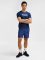 Hummel Elemental Logo pamut sötétkék unisex póló