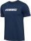 Hummel Elemental Logo pamut sötétkék unisex póló