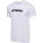  Hummel Elemental Logo pamut fehér unisex póló 