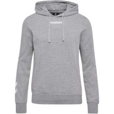 Hummel Elemental pamut kapucnis szürke unisex pulóver