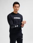 Hummel Elemental pamut fekete unisex pulóver