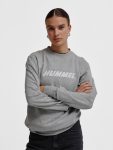 Hummel Elemental pamut szürke unisex pulóver