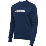 Hummel Elemental pamut sötétkék unisex pulóver